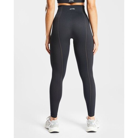 AYBL Reflex Seamless Leggings Black Compression Contour High Waist Size Small - Picture 2 of 10